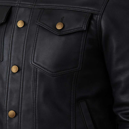 Buy Motorcycle Rider Black Leather Jacket for Men – Premium Biker Gear for Protection, Performance & Timeless Style