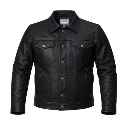Buy Motorcycle Rider Black Leather Jacket for Men – Premium Biker Gear for Protection, Performance & Timeless Style