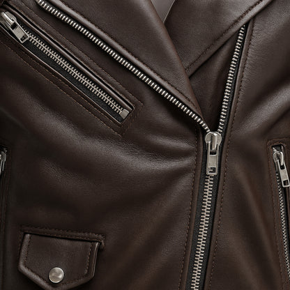 Buy Men Black Hooded Motorcycle Leather Jacket – Genuine Leather Biker Jacket for Rugged Style, Winter Warmth, Road-Ready Comfort & All-Season Versatility