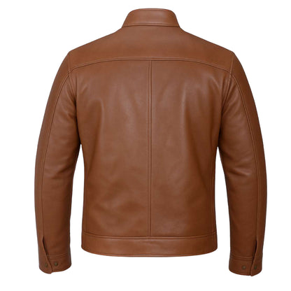 Buy Bike Racer Brown Leather Jacket – Premium Biker Outerwear for Speed, Comfort & Road-Ready Durability