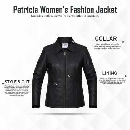 Buy Women’s Black Moto Jacket – Premium Leather, Sleek Design & Timeless Edge