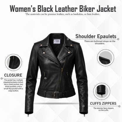 Buy Women’s Cropped Leather Jacket with Belt – Chic Streetwear Edge Meets Premium Craftsmanship