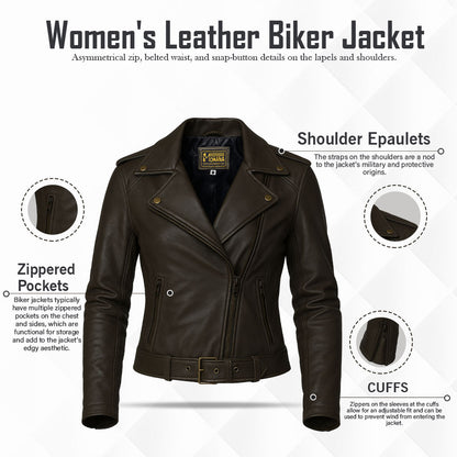 Buy Quilted Shoulder Leather Jacket – Premium Unisex Biker Outerwear for Comfort, Durability & Timeless Road Style