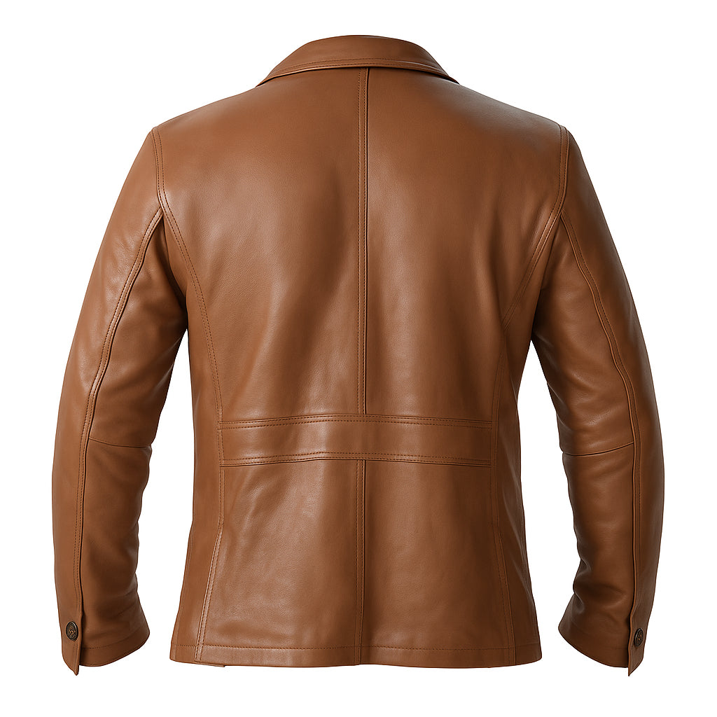 Buy Men Cowhide Coat Vintage Men Leather Jacket – Genuine Leather Bomber for Timeless Style, Everyday Comfort, Winter Warmth & All-Season Versatility