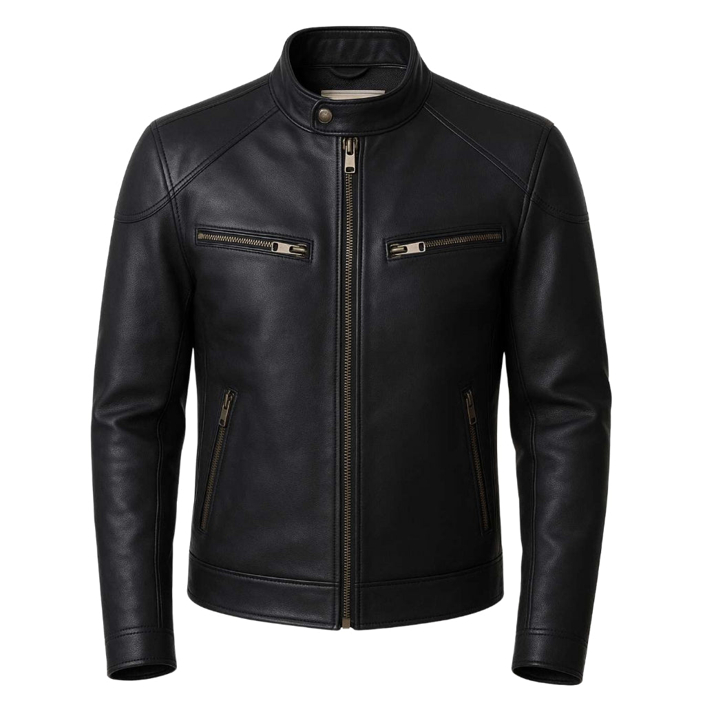 Buy Men Genuine Leather Biker Jacket – Premium Craftsmanship, Rugged Style & All-Season Comfort