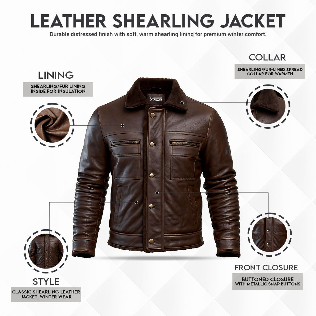 Buy Men Cowhide Coat Vintage Men Leather Jacket – Genuine Leather Bomber for Timeless Style, Everyday Comfort, Winter Warmth & All-Season Versatility