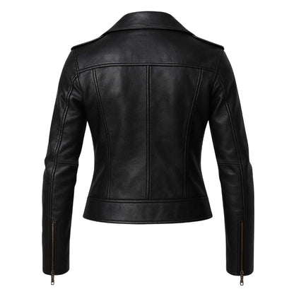 Buy Women’s Cropped Leather Jacket with Belt – Chic Streetwear Edge Meets Premium Craftsmanship