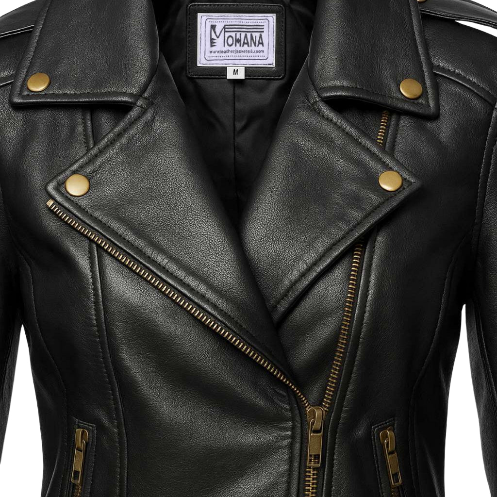 Buy Women’s Cropped Leather Jacket with Belt – Chic Streetwear Edge Meets Premium Craftsmanship